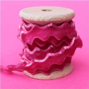 Velvet Ric Rac - Lt Fuschia